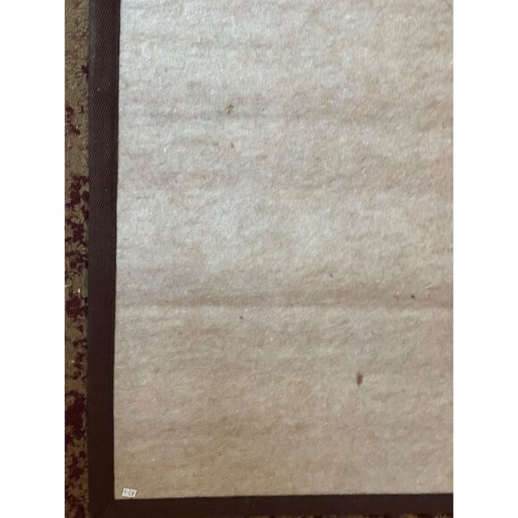 Vintage Bamboo Wall Hanging or rug With Nature Scene rectangle tree people READ - Picture 11 of 13